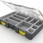 Caja organizadora plástico impermeable gris amarillo