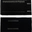 Estuche terciopelo joyas viaje negro con gris enrollable