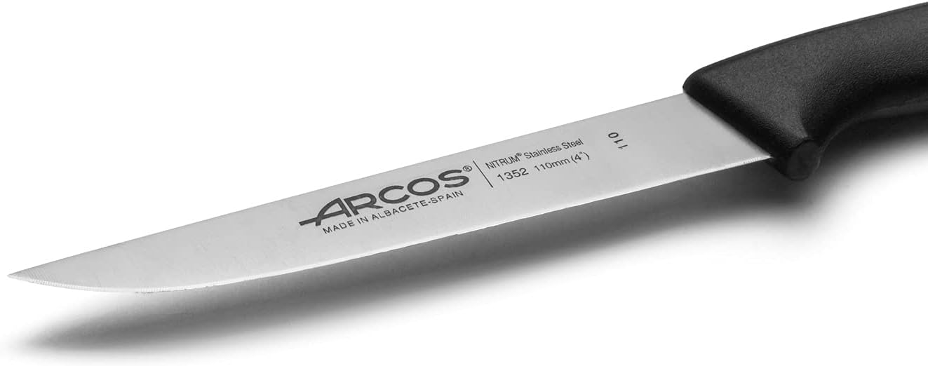 Set 4 Pzas Cuchillos Acero Inox Nitrum Negro