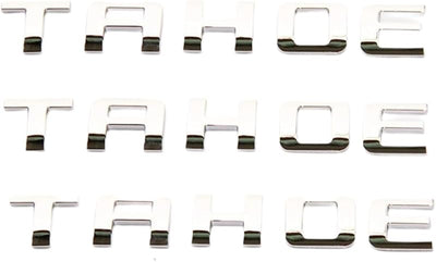 3 Pack Emblemas Cromados Placa Tahoe 07-19 Brillantes