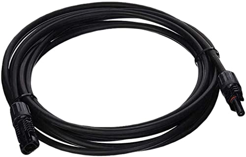 Cable extensión solar 5ft 10AWG con conectores negro