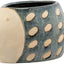 Maceta decorativa hogar 8.75x3.75" color azul gris