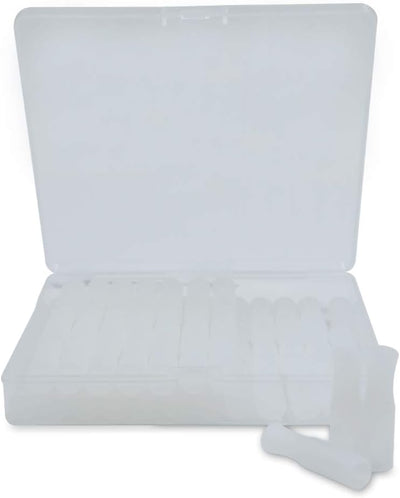 60 Puntas Popote Silicona con Caja Reutilizable