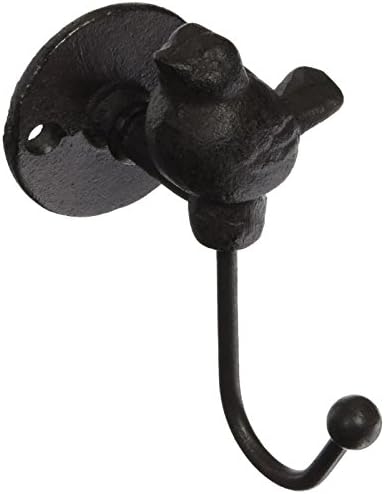 Ganchos hierro fundido para pájaros pared set 4