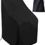 Fundas sillas patio impermeables negro 25x25x47"
