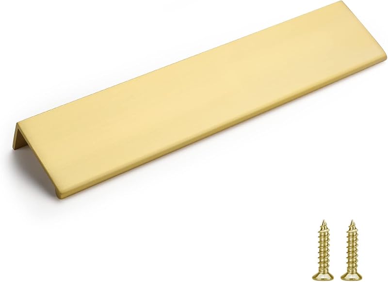 10 Tiradores Latón Cepillado 6-1/4" Gabinete Cocina