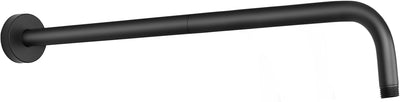 Brazo ducha acero inox 304 extensible 50cm negro mate