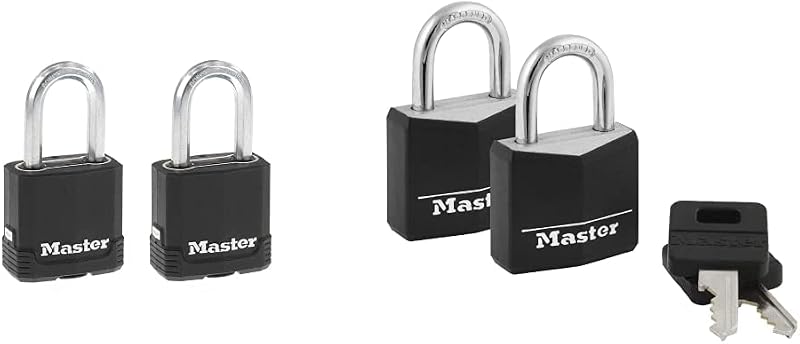 Candado aluminio con llave pack 2 exteriores