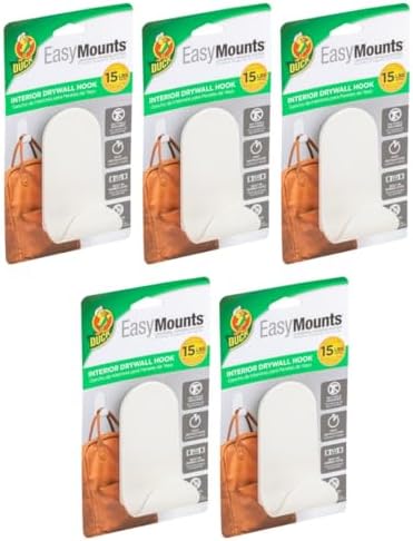 Ganchos pared para abrigos bolsas 5 pzas color blanco