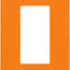 Cubierta interruptor decorativa naranja GFCI USB mediano