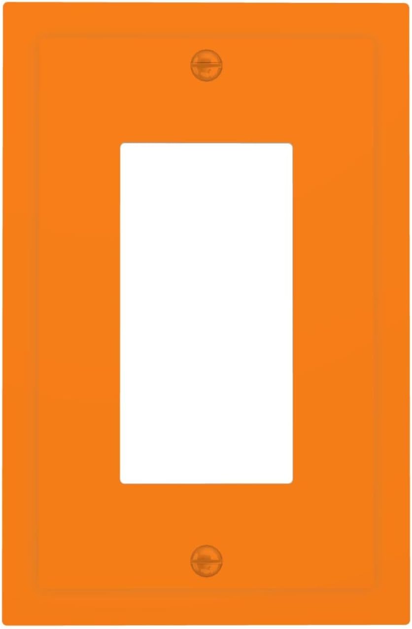 Cubierta interruptor decorativa naranja GFCI USB mediano