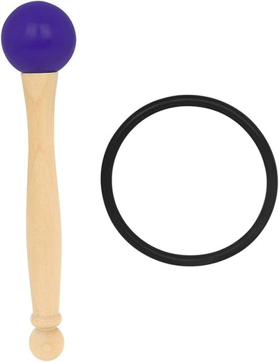 Juego mazo cristal madera goma cuencos meditación yoga