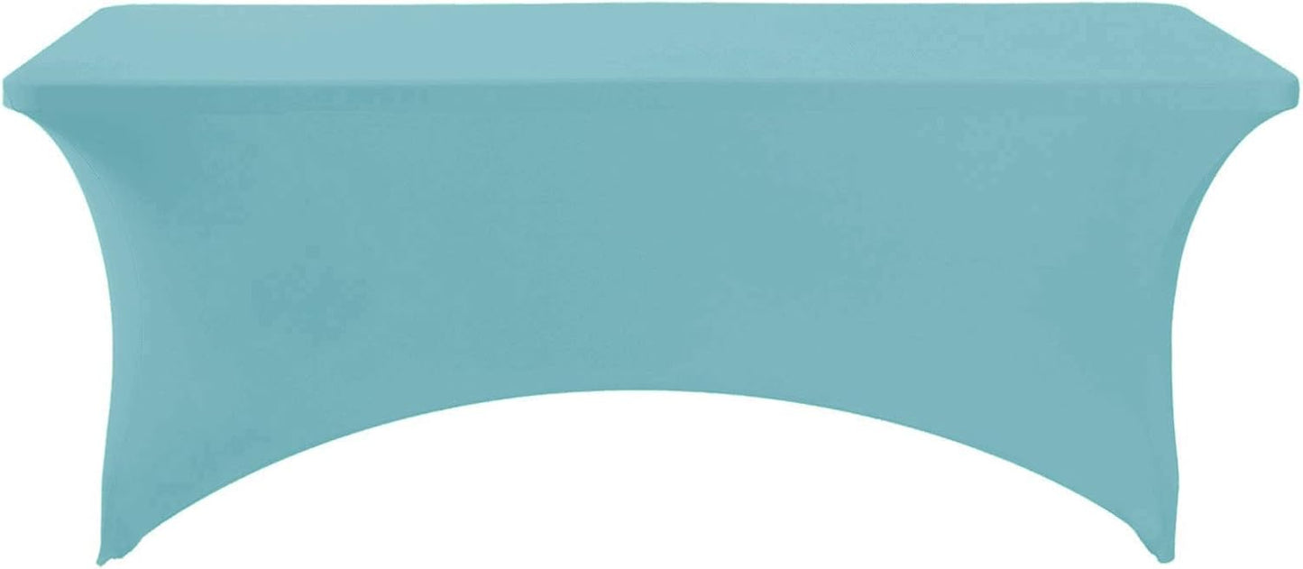 Mantel elastano ajustable para mesa 6-8ft eventos aguamarina