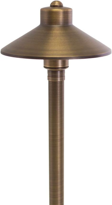 Luz camino latón 12v 7pulg 24pulg alto iluminación exterior