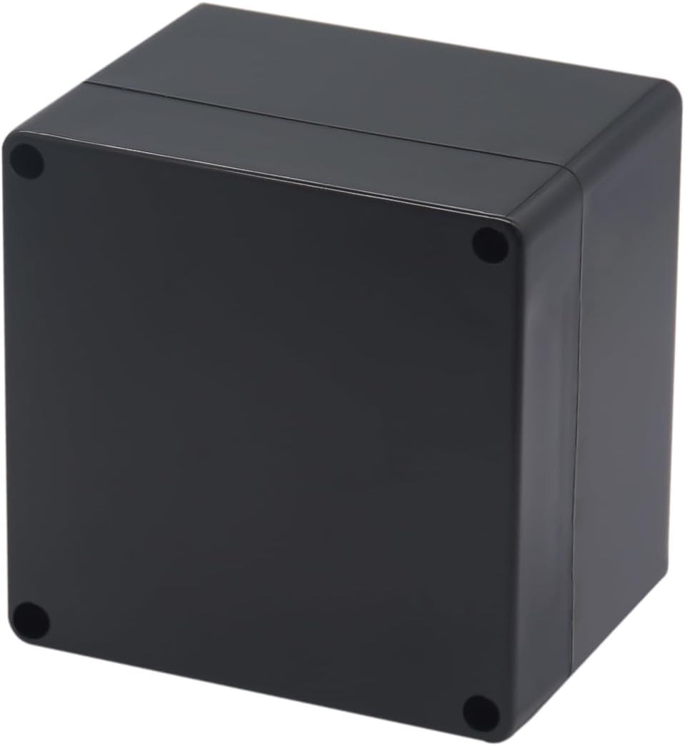 Caja eléctrica IP65 ABS plástico negra 4.72x4.72x3.54pulg