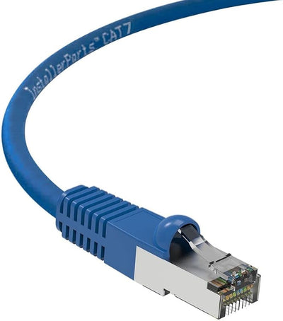 Cable Ethernet CAT7 blindado 10Gbps 600MHz color azul