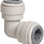 Conector tubo presión copolímero acetal codo 10 pzas blanco