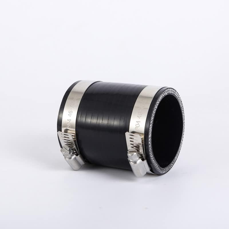 Acoplador silicona 2.5pulg con abrazaderas acero inox