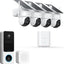 Cámaras seguridad exterior kit 4 inalámbrico