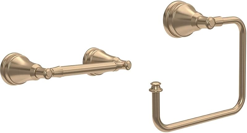 Portarrollos papel higiénico anillo toalla bronce