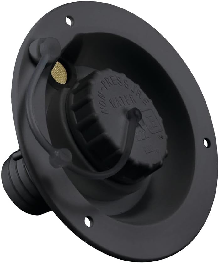Plato llenado agua RV Camper negro PN 94248