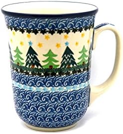 Taza cerámica bistro 16oz árboles de navidad