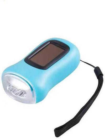Linterna LED manivela dynamo luz emergencia supervivencia