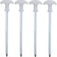 Set 4 estacas resistentes espiral anclaje tienda jardín rojo