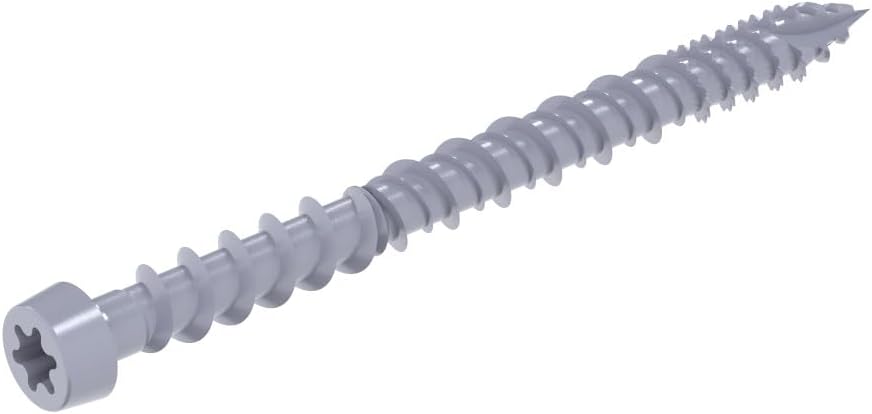 Tornillos cubierta compuesta T-17 gris 9x2.5pulg caja 1
