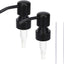 2 Dispensadores Jabón Acero Inox Negro Cabezal 28/400