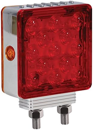 Luz pedestal M42362R/Y-A 26 LEDs cuadrados cromado