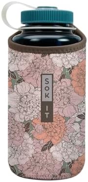 Funda neopreno aislada para botella 32oz Nalgene claveles