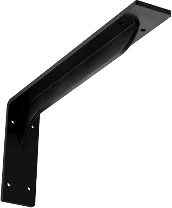 Soporte acero Embrey 2x14x5" recubierto negro