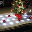 Camino mesa navideño nevado con luz 47x15.7pulg