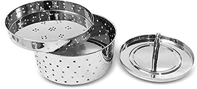 Molde paneer maker de acero inoxidable redondo 8.5 fl oz plata