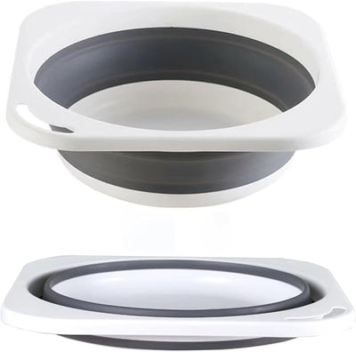 Cubeta plegable plástico 5L fregadero cocina dormitorio camping