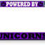 Funda marco matrícula diseño unicornio