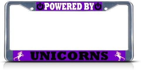 Funda marco matrícula diseño unicornio