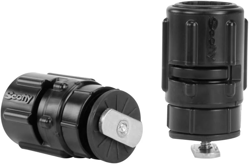 Soporte Fishfinder negro original y adaptador riel 438