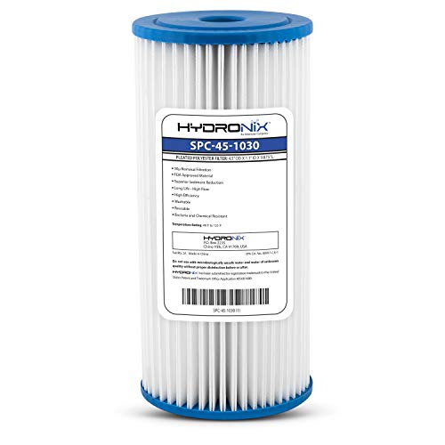 Filtro agua plisado 4.5x10-30micrones lavable