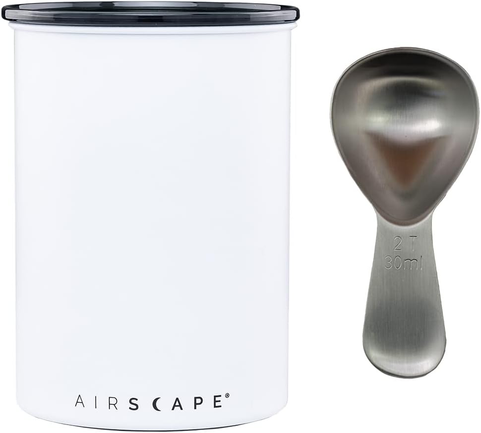 Recipiente café acero inox con tapa hermética patentada