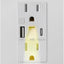Toma corriente 15A con luz nocturna USB-A y USB C 5V/5A cert ETL