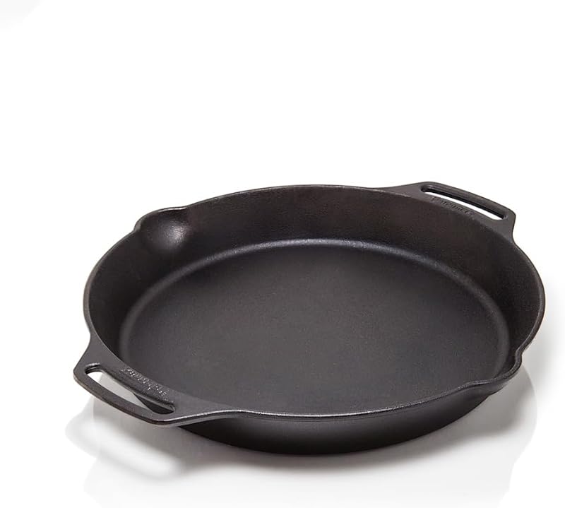 Sartén hierro fundido 14pulg asas laterales cocina