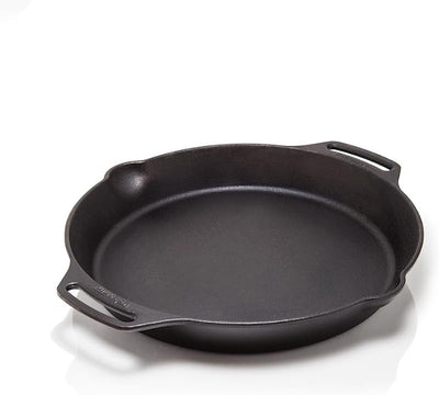Sartén hierro fundido 14pulg asas laterales cocina