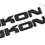 2 Pzas Placa Identificación Puerta Yukon SUV HD Negro Mate