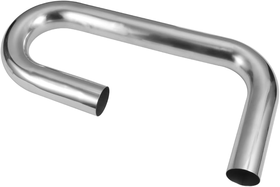 Tubo escape 2" acero inox 304 curva 90 y 180 grados