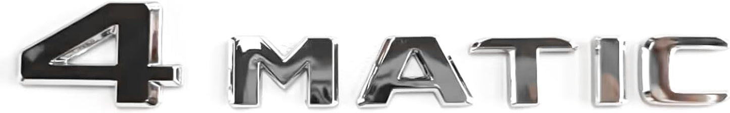 Guardabarros trasero 4MATIC con emblema 3D plateado adhesivo