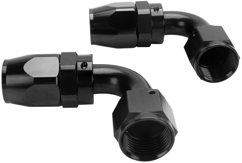 Accesorio giratorio 90° para manguera CPE negra 2 pzas