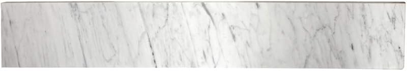 Protector salpicaduras mármol Carrara 30pulg blanco