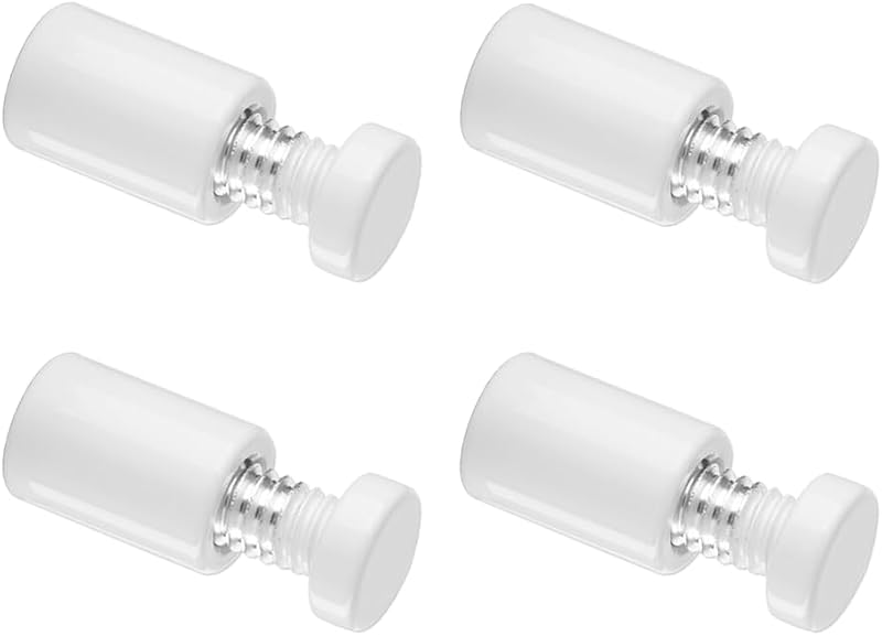 Tornillos aluminio 1/2x3/4 pulg blanco pack 4